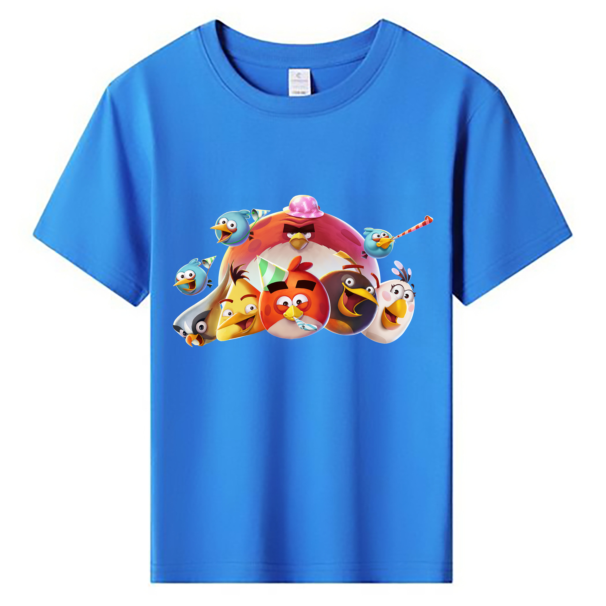 （画像用） Angry Birds アングリーバード 綿100％キッズTシャツ（フロントプリント）